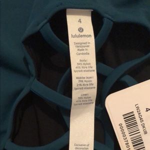 Lulu lemon one piece swim suit (never worn) size 4